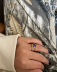Anello Precious stone violet