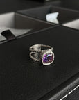 Anello Precious stone violet